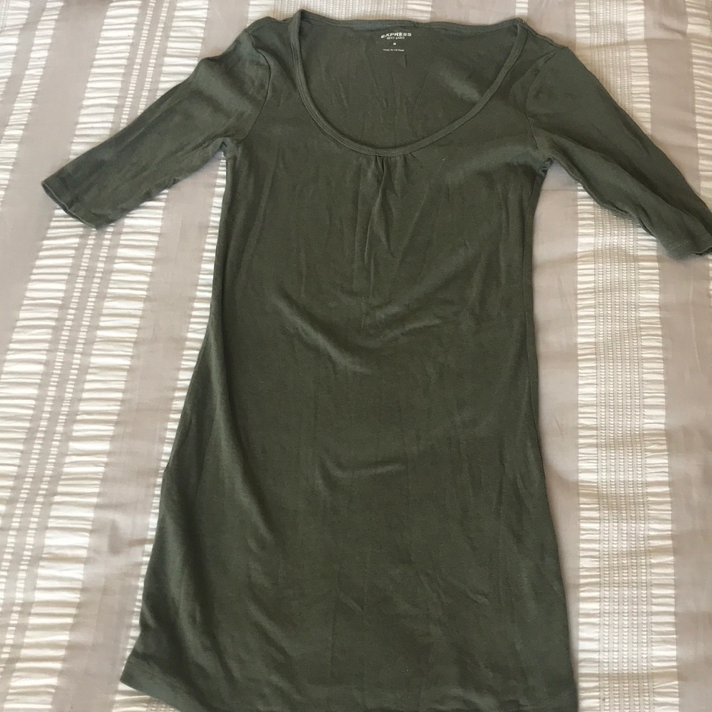 Army green shirt
